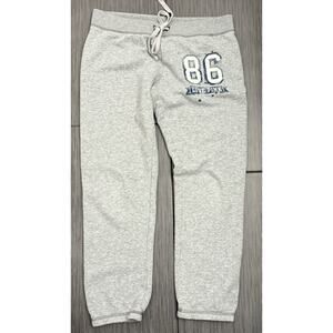 Victoria’s Secret Pink Sweatpants Size Small Gray Embroidered ‘86’